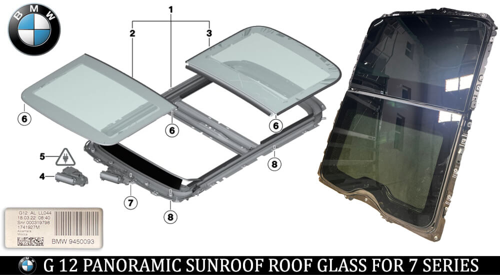 PANORAMIC ROOF GLASS FOR G12